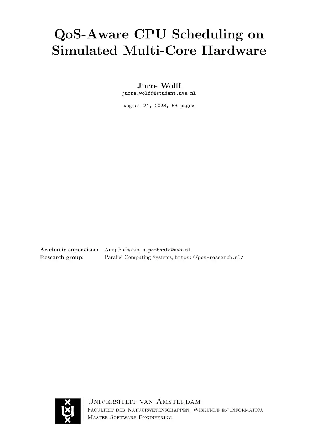 Thesis title page